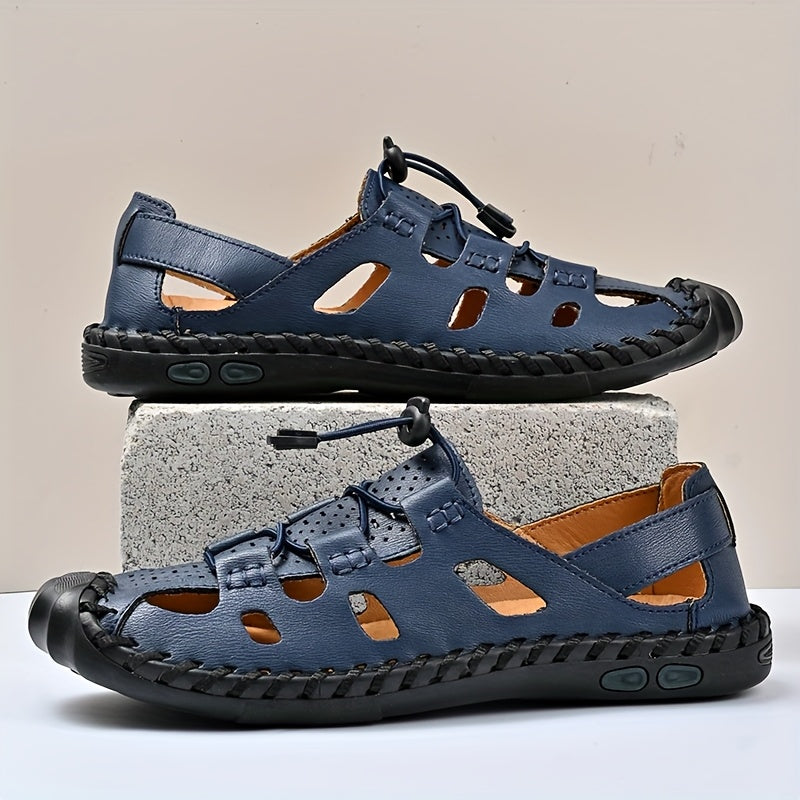 Men's Adjustable Slip-On Closed Toe Sandals