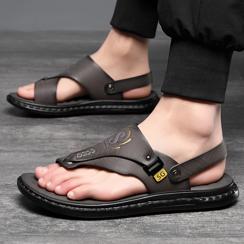 Mens Comfortable Hiking Sandals Sports Sandals Beach Walking Sandals with Arch Support