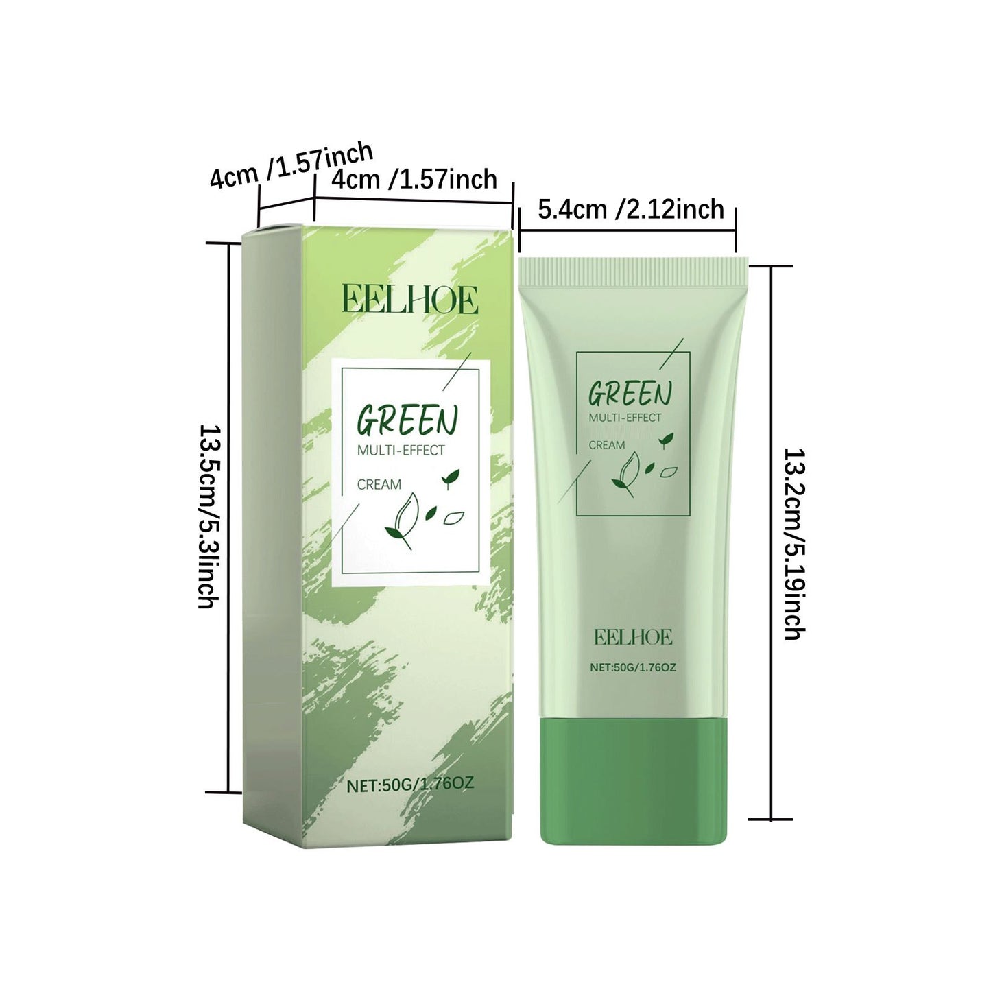 3pcs Green Tea Oil Control Moisturizer 50g Deep Moisturizing Cream