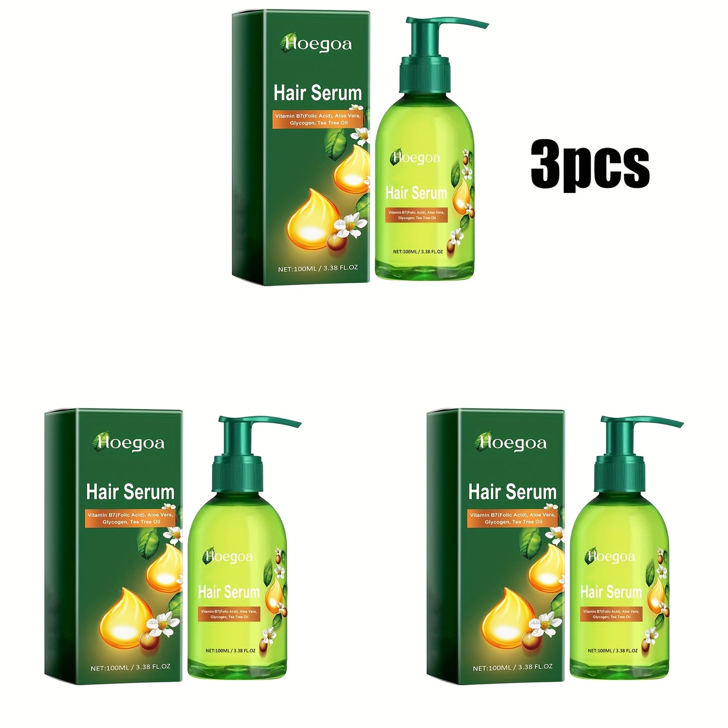 3pcs Of Tea Tree Hair Care Essential Oil, 3.51 Ounces