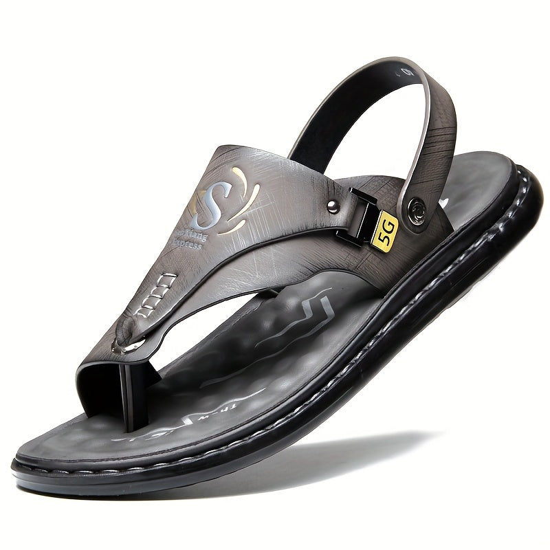 Mens Comfortable Hiking Sandals Sports Sandals Beach Walking Sandals with Arch Support