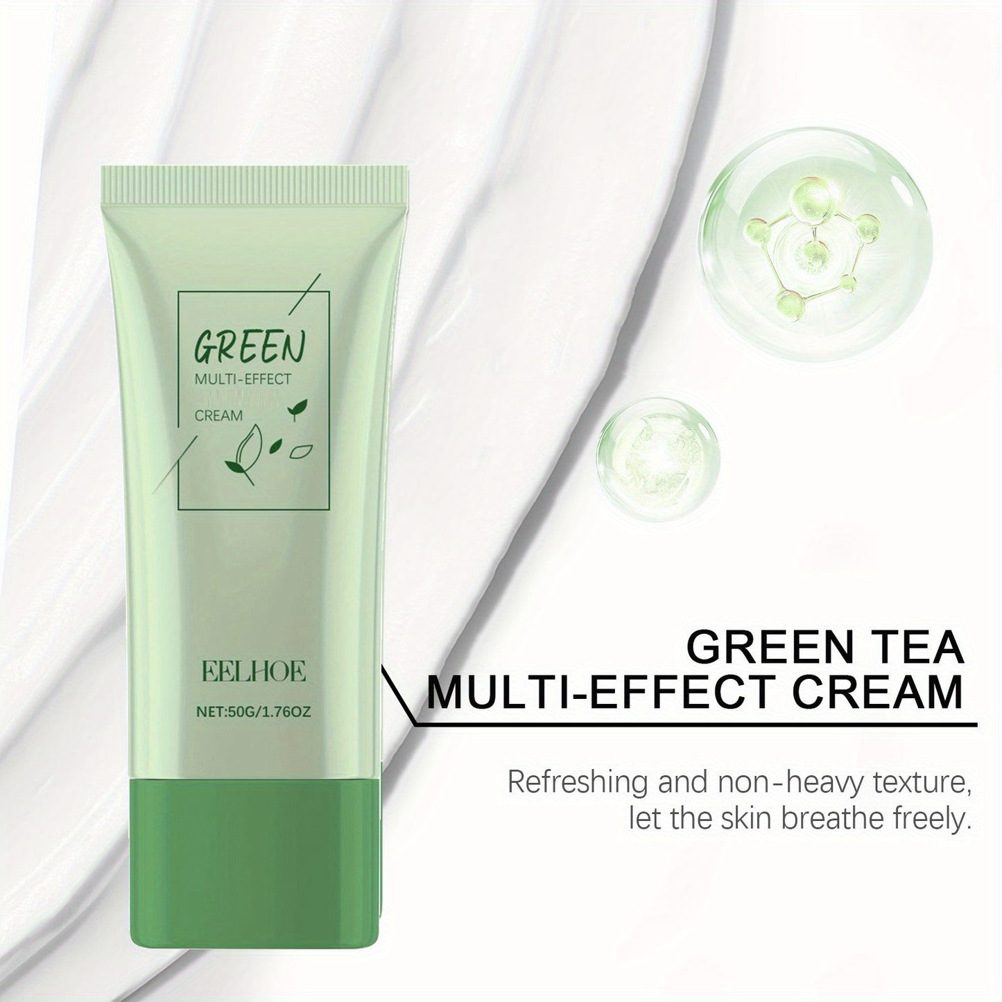 3pcs Green Tea Oil Control Moisturizer 50g Deep Moisturizing Cream