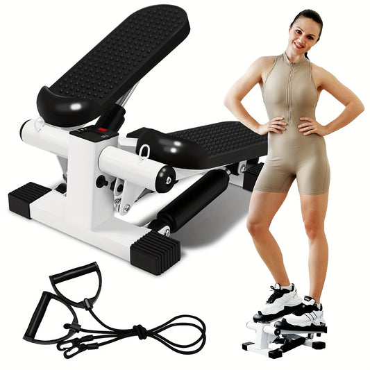 Compact Stainless Steel Stepper with Digital Monitor for Home Fitness