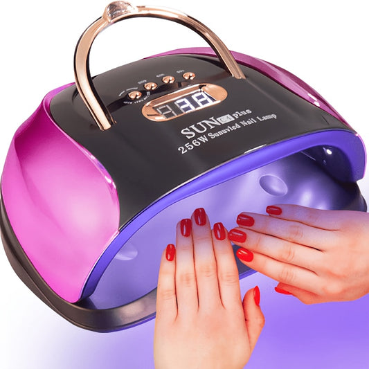 High Power Nail Curing Light 256W with Auto-Sensing Features