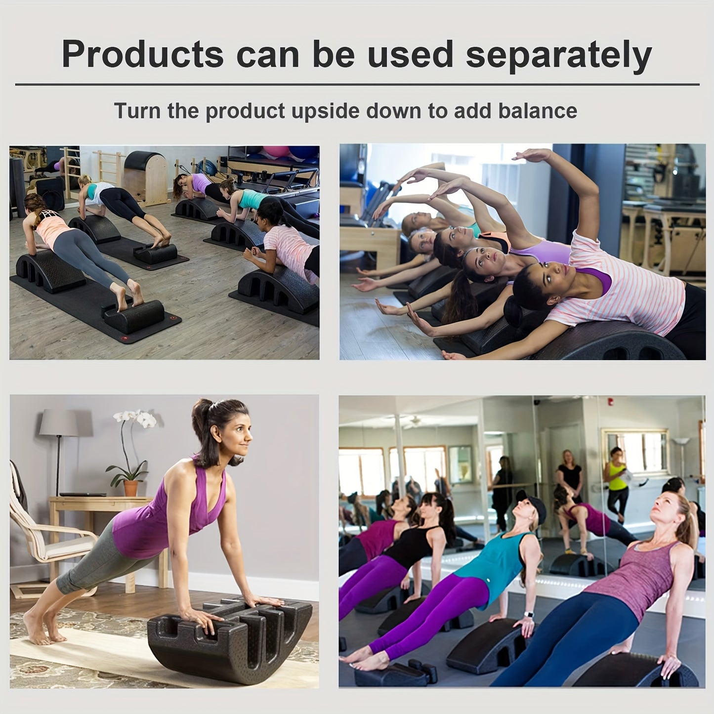 Yoga Pilates Massage Bed Curved Pilates Fitness Wedge